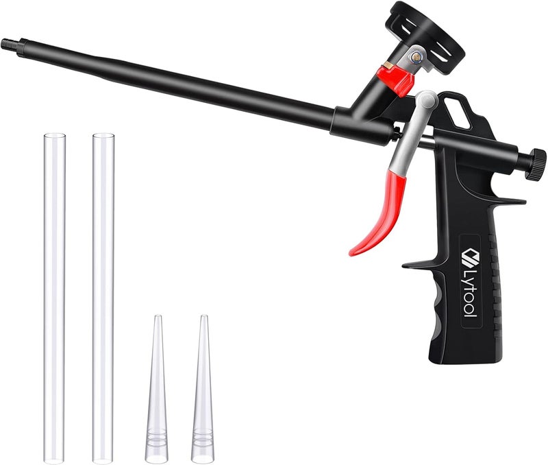 Lytool Foam Gun, Expanding Foam Gun, Professional Foaming Gun Insulation Spray Application Applicator Caulking Gun for Filling, Sealing - Image 1